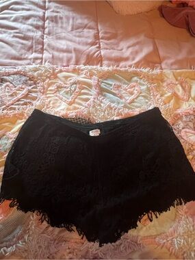 Mossimo Supply Co. Black Crochet Lace Shorts